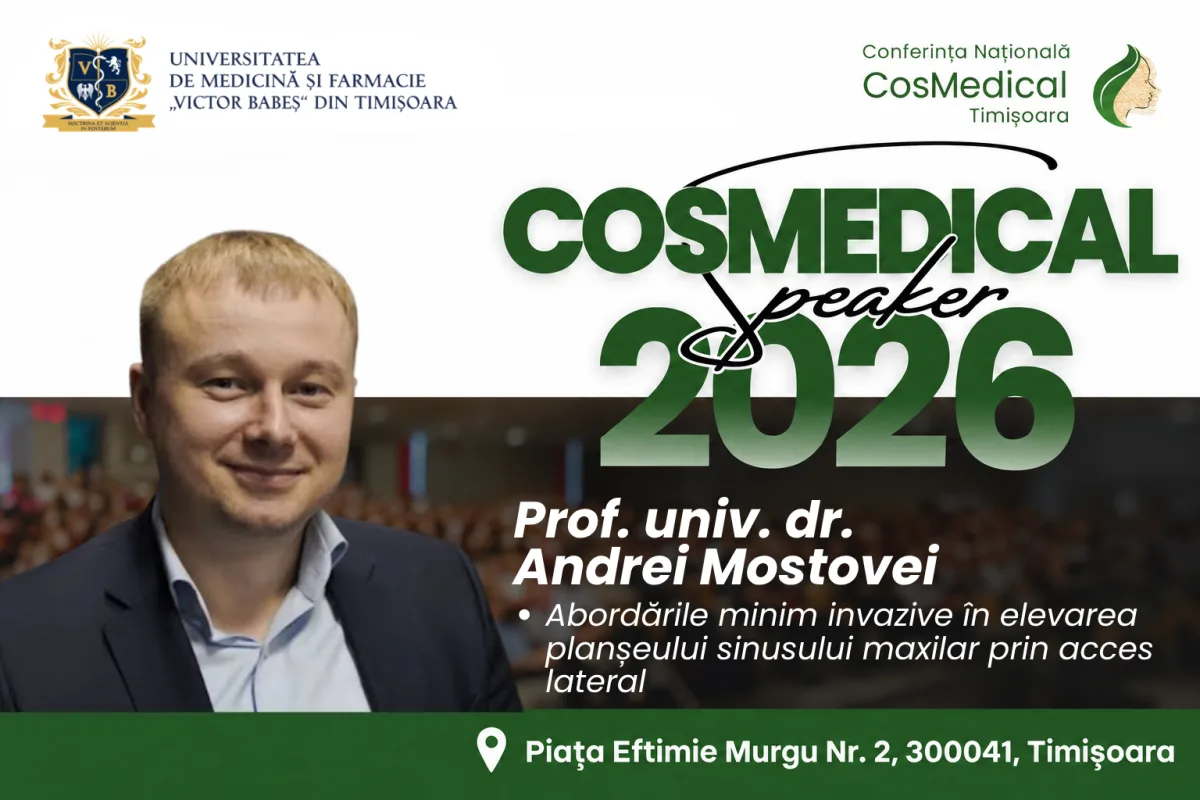 Prof. Dr. Andrei Mostovei la CosMedical Timișoara 2026