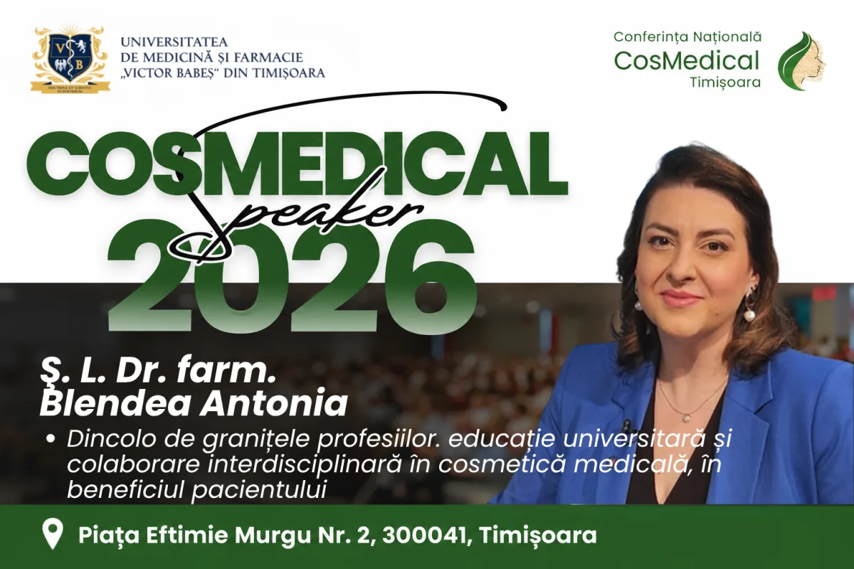 Dr. farmacist Antonia Blendea la CosMedical 2026
