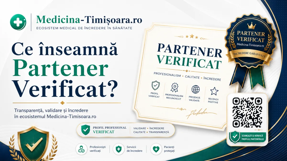 Ce înseamnă „Partener Verificat” pe Medicina-Timisoara.ro?