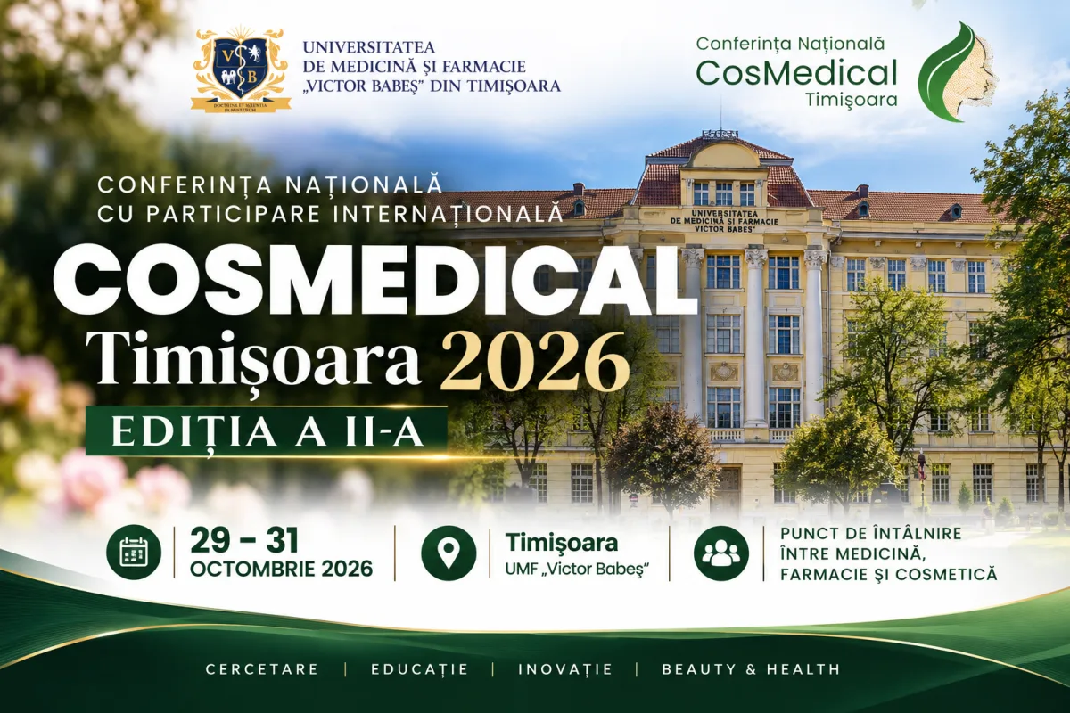 CosMedical Timișoara 2026: Ceremonia oficială de deschidere, în prezența conducerii academice a conferinței