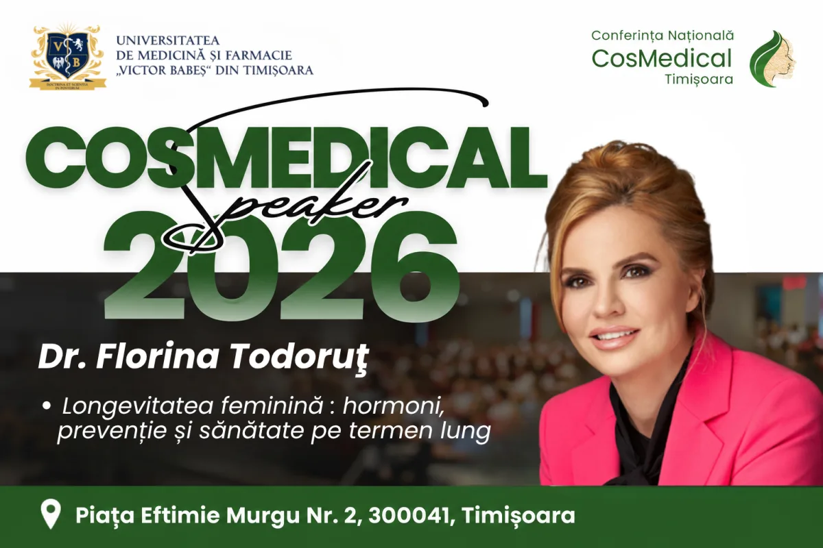 Dr. Florina Todoruț la CosMedical Timișoara 2026