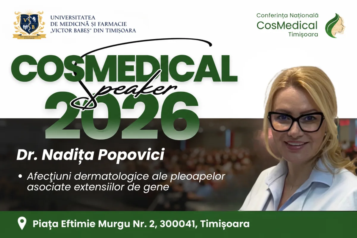 Dr. Nadița Popovici la CosMedical Timișoara 2026