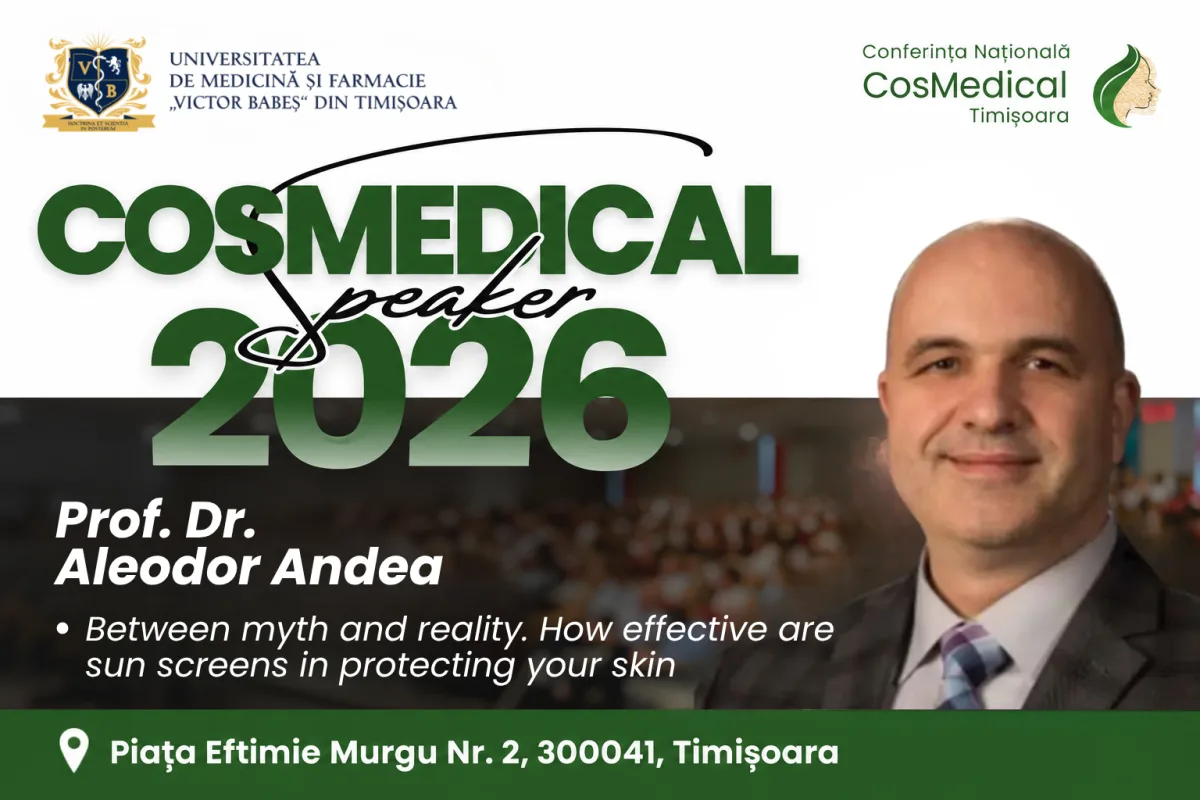 Prof. Dr. Aleodor Andea la CosMedical Timișoara 2026