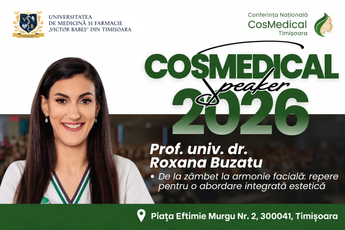 Prof. Dr. Roxana Buzatu la CosMedical Timișoara 2026