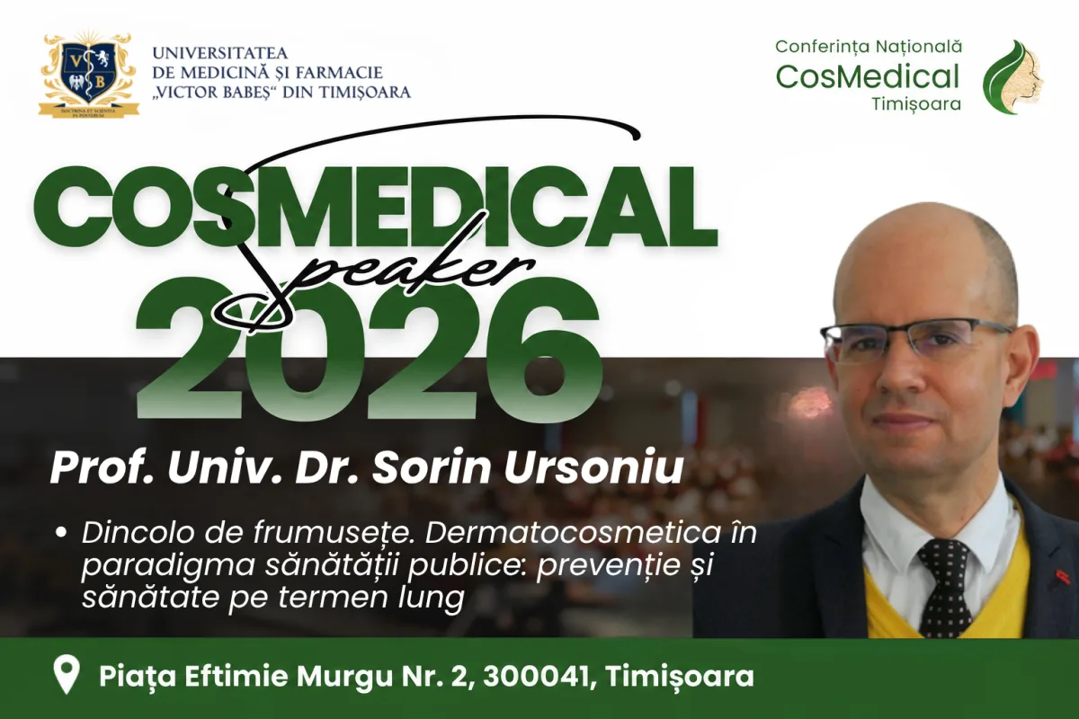Prof. Univ. Dr. Sorin Ursoniu la CosMedical Timișoara 2026