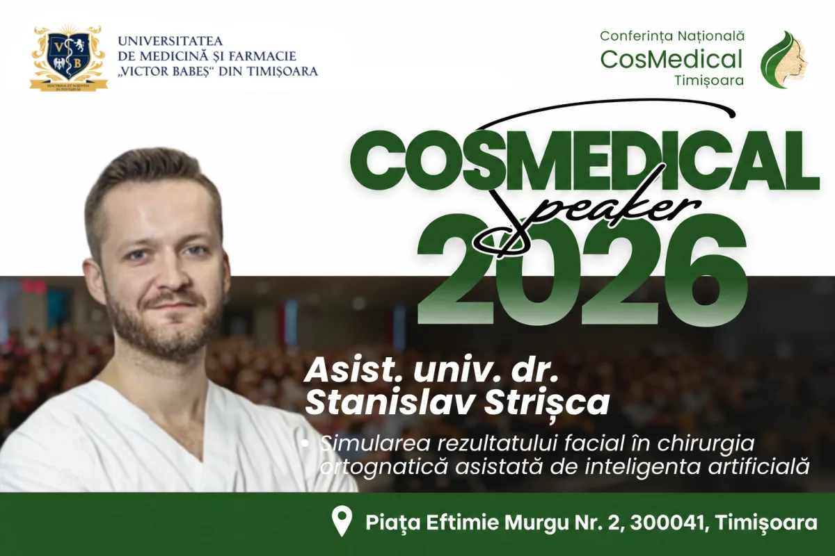Asist. Univ. Dr. Stanislav Strîșca la CosMedical Timișoara 2026