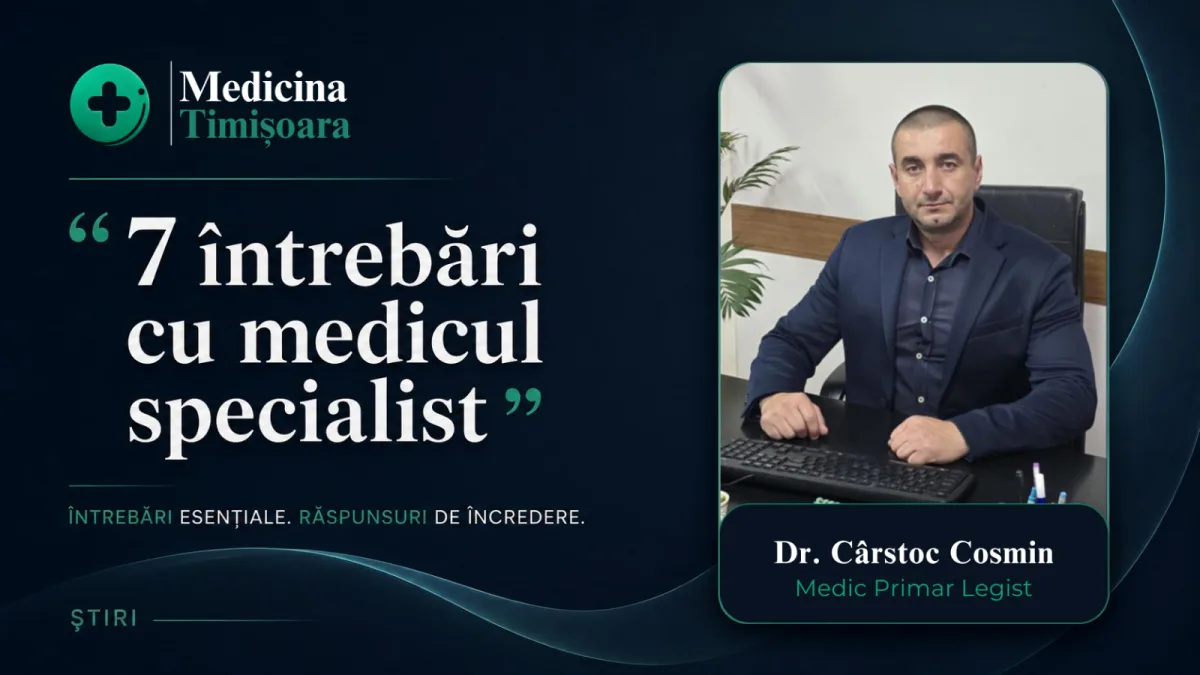 7 întrebări cu Dr. Cârstoc Cosmin, medic primar legist: colaborarea dintre avocat și expertul medico-legal parte
