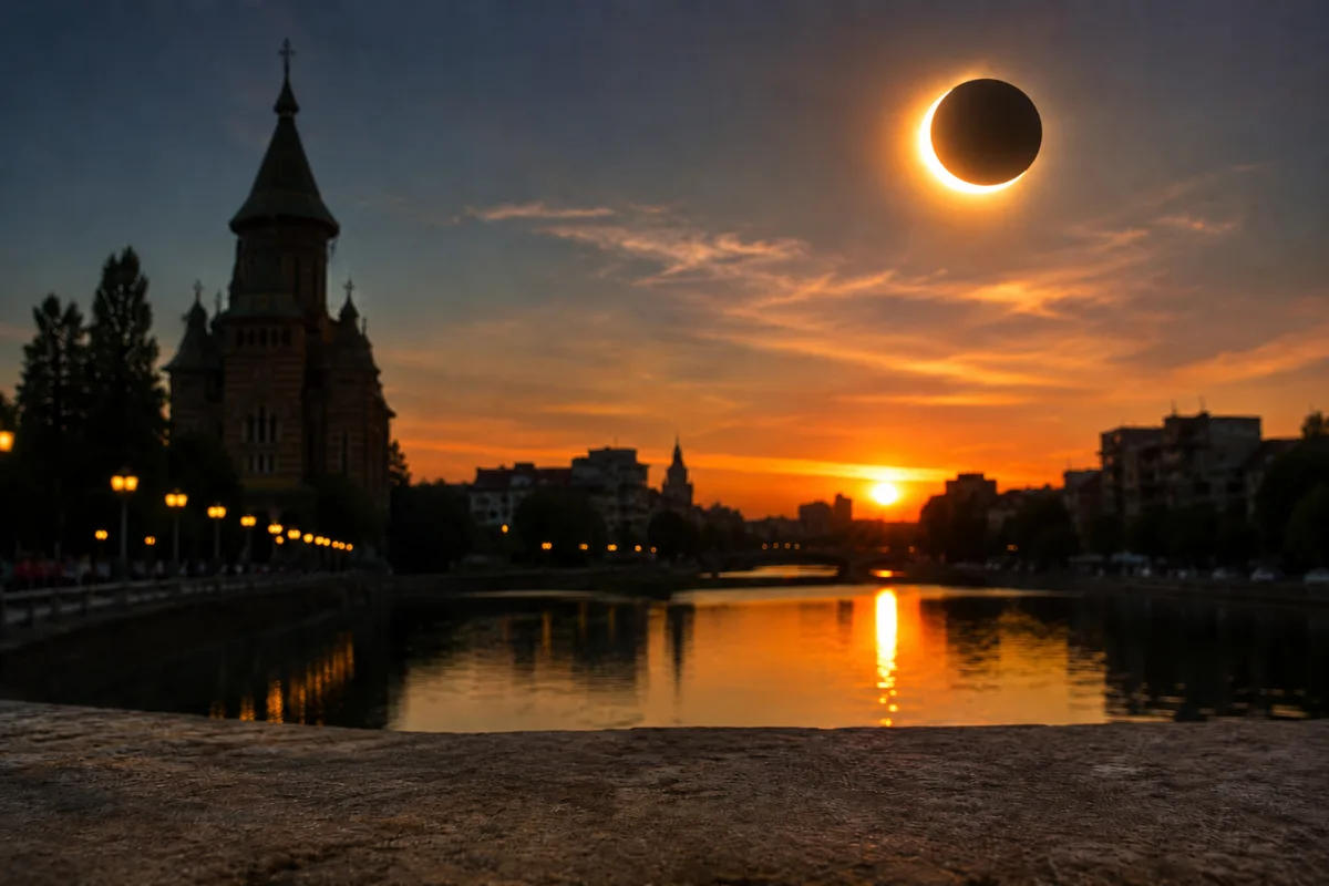 Eclipsa de Soare din 12 august 2026: medicii Spitalului CF Timișoara avertizează asupra riscului de leziuni retiniene