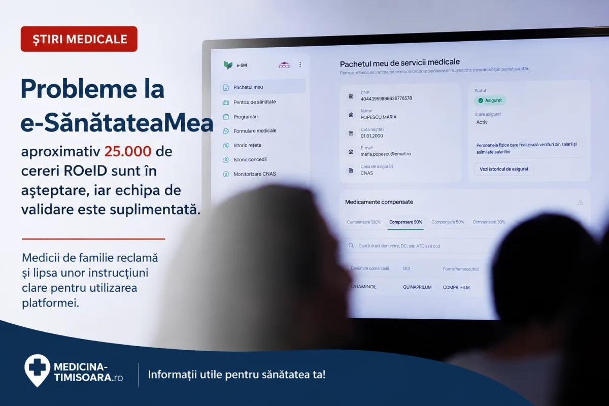 Probleme la accesarea e-SănătateaMea: aproximativ 25.000 de cereri ROeID sunt în așteptare. Guvernul suplimentează echipa de validare