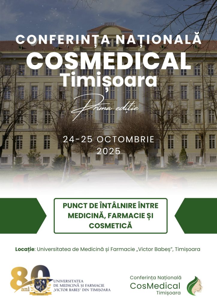 Conferința Națională CosMedical Timișoara Ediția I, 24-25 Octombrie 2025